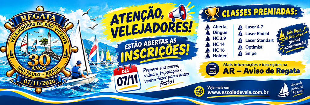 Cartaz Náutico da Regata São Vicente